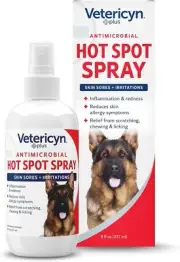 Hot Spot Spray for Dogs 8oz Anti Itch Stop Licking Chewing Sores