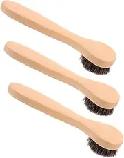 Ipetboom Facial Exfoliator Tool Handheld Cleansing Skin Brush Wood Face Brush Gentle Soft Bristles for Face
