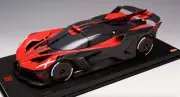 1/12 scale AB Models BUGATTI Bolide in Carbon Bugatti Red 5 pcs IN STOCK N MR
