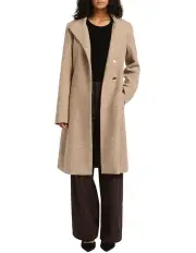 [Marcs] Cristina Felted Wool Coat in Taupe Melange