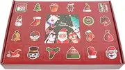 [Amosfun] Christmas Empty Advent Calendar Refillable Advent Holiday Decoration Christmas Advent Calendar 2023 Wedding Paper Gadget Case Candy Jar Cardboard Cave Music Girl