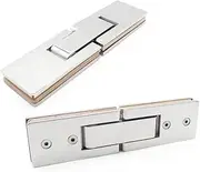 Folding Butt Hinges,Glass Clip,Door Clip Door Clamp 180 Degree Bathroom Supplies for Door for Home for Bathroom for Toughened Glass Door