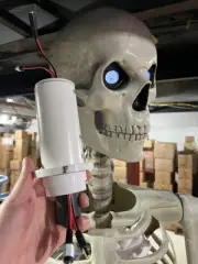 12’ Skeleton Head Turning Module Motorized Accessory For Home Depot Skelly