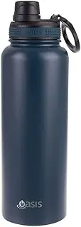 OASIS Stainless Steel Challenger Sports Bottle with Screw Cap 550ml - Navy