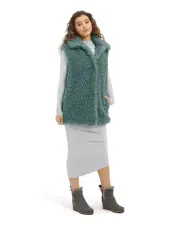 UGG Women's Tammie Faux Fur Vest (Aloe Vera) Large
