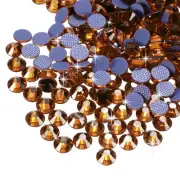 2880 Pcs Hotfix Rhinestones Flatback Crystal Glass Gems SS8 2.5mm,Gold