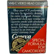 Geneva VHS VCR Player Recorder Hed Cleaner Kit Video New IOB Factory Sealed