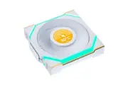 Lian Li Uni Fan 120mm SL Wireless Reverse Blade ARGB 4-Pin PWM White Fan with 1.6in LCD Display (12RSLLCD1W1W)