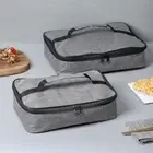Large Thermal Lunch Bag Square Lunch Box Bag Kids School Food Containers