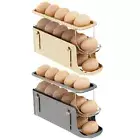 Fridge Egg Rack Space Saving Fridge Egg Storage Container 3 Layer Holds 17 Eggs