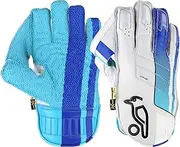 Kookaburra SC Pro Wicket Keeping Gloves, Size Adult, Blue/White
