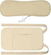 Castor Oil Pack Wrap, Reusable Organic Castor Oil Pack Kit, Castor Oil Pack Wrap for Liver Detox with Adjustable Elastic Strap, Machine Washable Anti Oil Leak (Khaki)