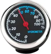 Automotive Dashboard Decor Luminous Hygrometer Car Hygrometer Mechanical Thermometer Car Supplies Waterproof for Night Reading