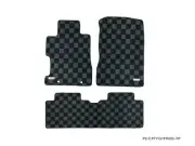 P2M Checkered Flag Race Carpet Floor Mats Set for Honda Civic Coupe FG1 06-11 (for: Honda Civic)