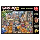 New Wasgij? Original 38 Market Meltdown! 1000 Pieces Jigsaw Puzzles Kids Toy 12+