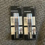 Lot of 2 CoverGirl 505 Rich Brown Easy Breezy Brow Fill + Define Pencil (2 pack)