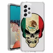 For Samsung Galaxy A23 5g A52 A53 TPU Case Cover+Glass(MX Flag Skull)