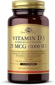 Solgar - Vitamin D3 (Cholecalciferol) 1,000 IU, 250 Softgels