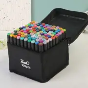 Professional Dual-Tip Marker Set - 100 Colors with Color-Coded Caps for Easy Ide