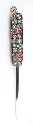 Millefiori Letter Opener exquisite hand-crafted w/stainless steel blade