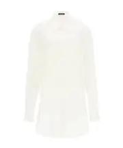Ann Demeulemeester Slouchy Longline Shirt IT40,IT44,IT42,IT38,IT36,IT46 White