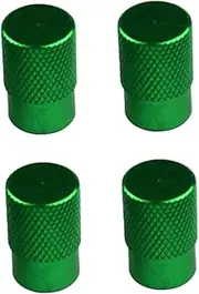4 Pieces Automatic Car Bicycle Wheel Tire Valve Stems Cap Dustproof Cover Green