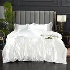 Luxurious Nordic Ice Silk Bedding Set with Duvet Cover Bed Sheet and Pill
