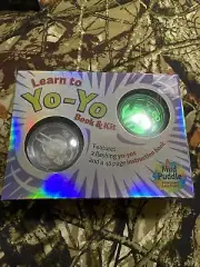 Learn To Yo-Yo Book And Kit, Includes 2 Flashing Yoyos & 48 Pg Book
