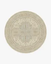 245' Round | Machine Washable Runner Rug | Kid & Pet Friendly | Indoor Rug | Imani Ivory Opal Rug | Ruggable