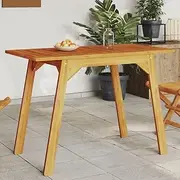 Garden Dining Table 110x56x75 cm Solid Wood Acacia, Outdoor Patio Furniture, Rustic Acacia Wood Table, Folding and Extendable Design, Dining Tables for Terrace