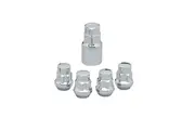 Topline Chrome Tapered Wheel Lock Nuts 7/16" Thread, Closed End (Set Of 4)