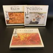 The Best of Chopin Vivaldi & Bach 6 CD Lot Concerto Violin Piano Prelude New