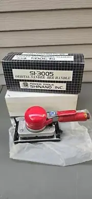 Shinano Pneumatic Orbital Sander 90x165mm 11000rpm 1/3 Sheet Bar Grip SI-3005