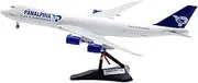Pre-Built Model Aircraft 38CM Realistic Finished Airplane Model 1/200 for Panalpina Airlines B747-8F N850GT Accurate Scale Aircraft Miniature Airplane Model