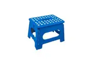 Plastic Folding Stool Portable Chair Outdoor Camping Blue