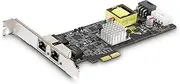 StarTech.com 2-Port 2.5Gbps NBASE-T PoE Network Card, Dual Intel I225-V, 802.3af/at PoE+ Multi-Gigabit NIC, Windows/Linux