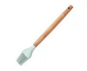 Grill Oil Brush Comfortable Handle Space-saving Kitchen Supplies Portable Cookout Barbecue Grill Oil Brush for Dining Room-Light Green