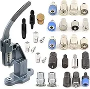 Snaps Rivet Grommet Prong Eyelet Popper Fastener Self Cover Fabric Button Hand Press Machine Set