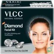 VLCC Diamond Facial Kit, Complete facial system 60g Brightens detoxify Skin