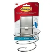 Command BATH39-SN-ES Metal Hair Dryer Holder - Box of 2