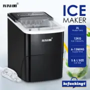 MAXKON 12KG Portable Ice Maker Machine Commercial 2L Countertop Ice Cube Tary BK