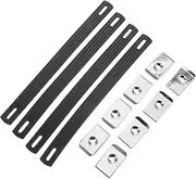 Yardenfun Replacement Speaker Strap Handles 4 Pack Black Rubber Handles for Amplifiers Speakers