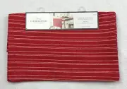 Rectangular 20x90 Threshold Red White Stripe Cotton Table Runner Washable New