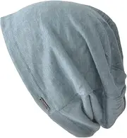 CHARM Mens Summer Linen Beanie - Slouchy Lightweight Knit Hat Slouch Cap Casualbox