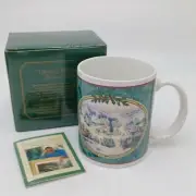 Thomas Kinkade St. Nicholas Circle Coffee Tea Mug New in box.