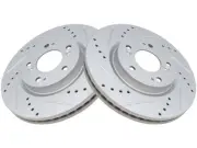 Front TRQ Brake Rotor Set fits Mitsubishi Eclipse Cross 2018-2020, 2022 19FMBS (for: Mitsubishi)