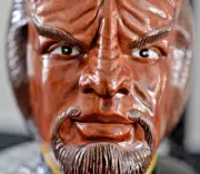 VINTAGE Star Trek The Next Generation WORF Mug 1995 Applause MINT in Box COA AA+