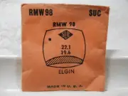 SUC RMW98 Watch Crystal Fit Elgin 3854 3855 Pearce - 22.1 x 19.6 mm Replacement