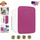 Versatile 15L Pink Mini Fridge - Portable AC/DC Cooler & Warmer for All Settings