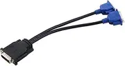 XYWHPGV DMS-59 to Dual VGA Adapter Cable Video Y Splitter Male to Female(f57eb ddad3 0bb74 5c247 340af cf6b9